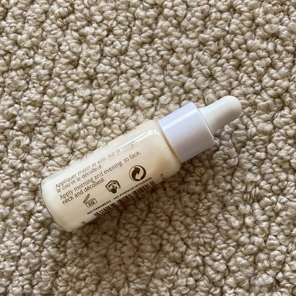Caudalie Vinoperfect Radiance Serum Vial 0.33 fl oz Mini Size 60% Full
